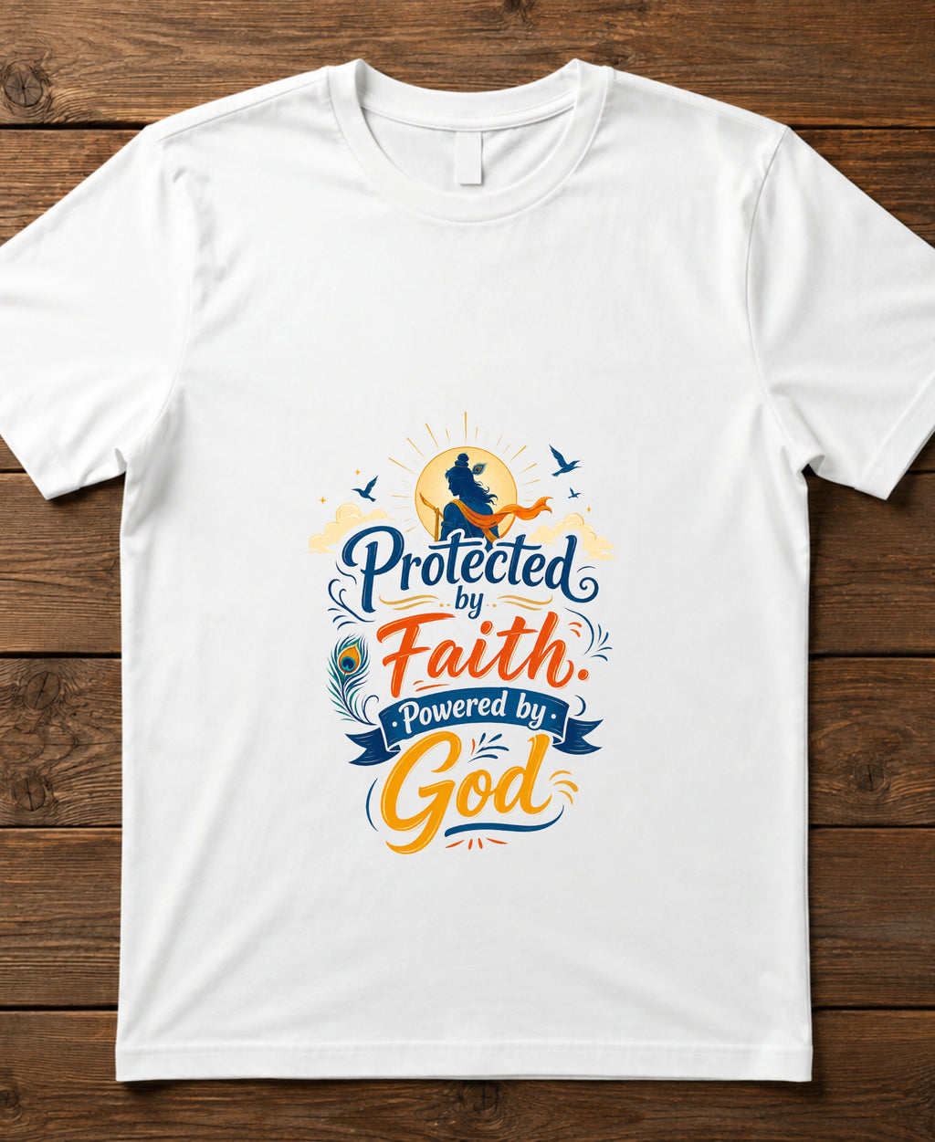 Protected by Faith Powered by God | Unisex Basic T-Shirt