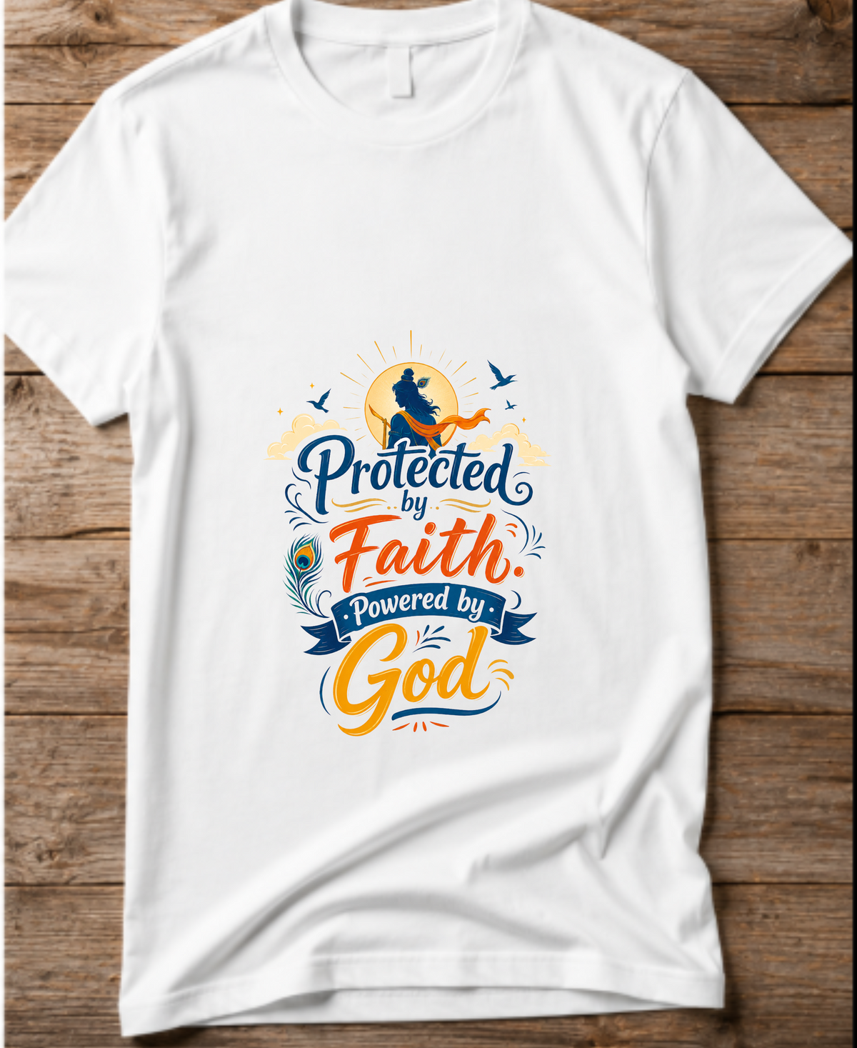 Protected by Faith Powered by God | Unisex Basic T-Shirt