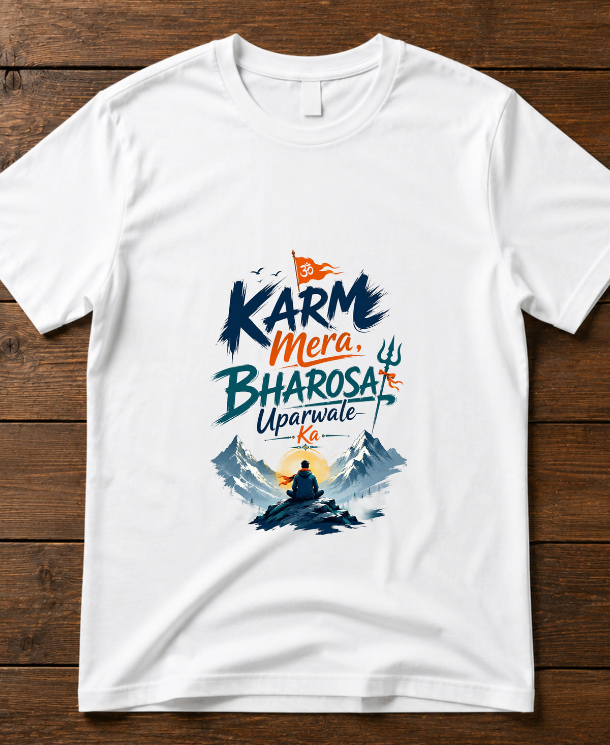 Karm & Bharosa – Motivational Spiritual Unisex T-Shirt