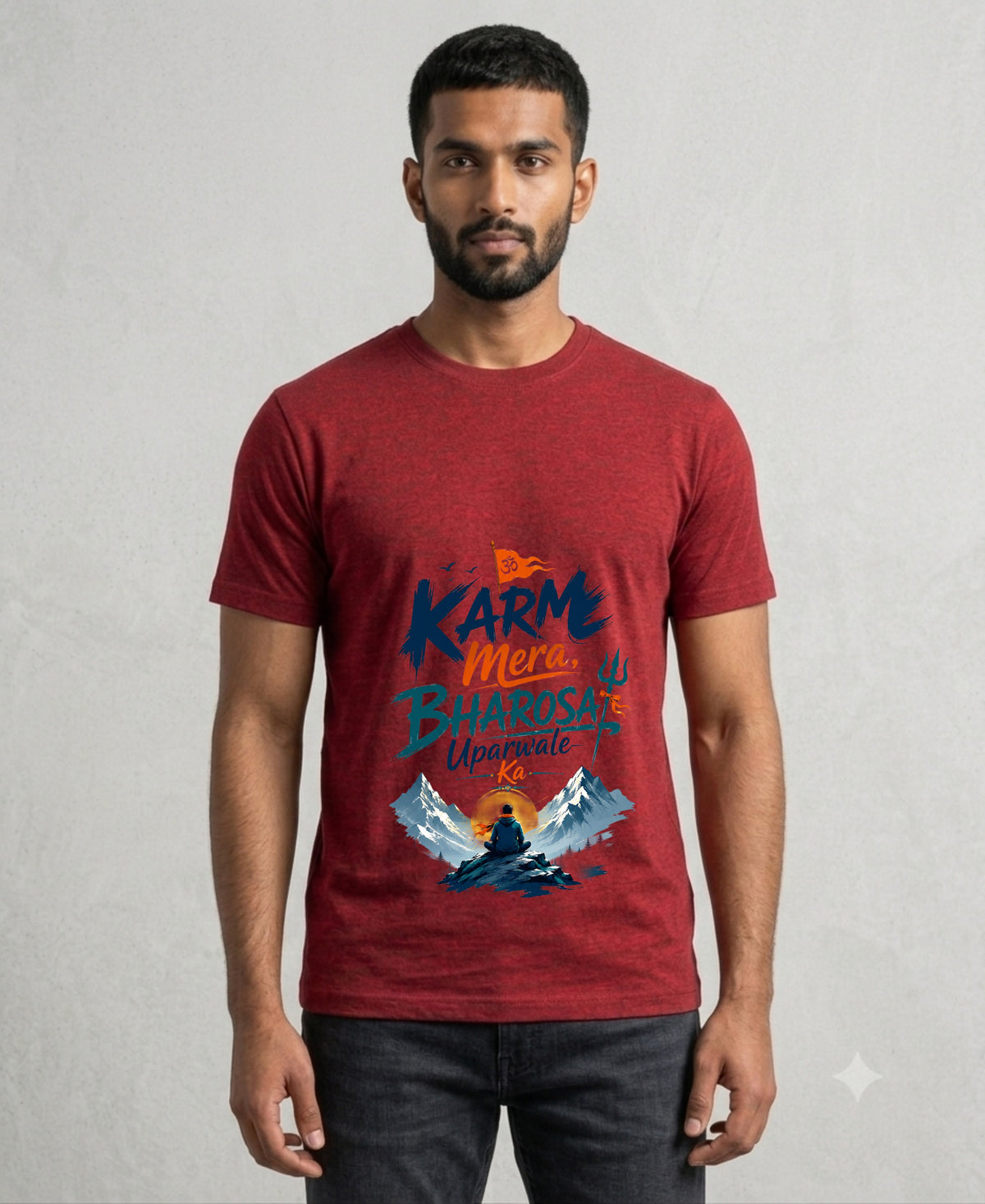 Karm & Bharosa – Motivational Spiritual Unisex T-Shirt