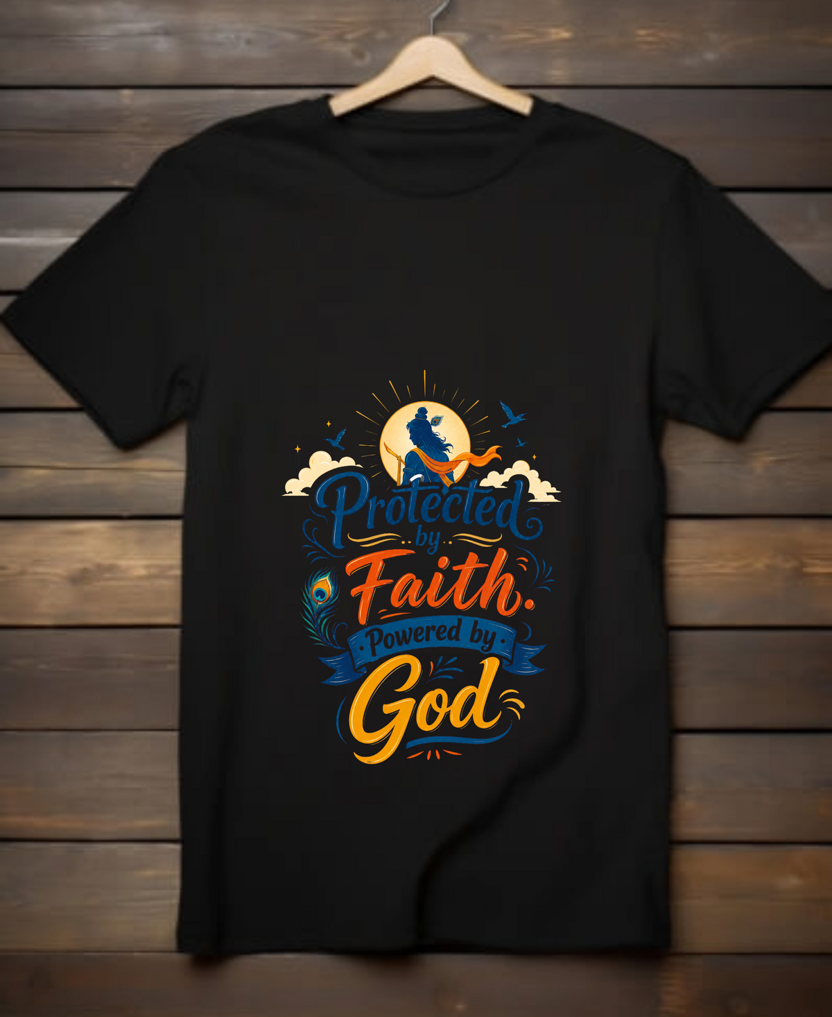 Protected by Faith Powered by God | Unisex Basic T-Shirt