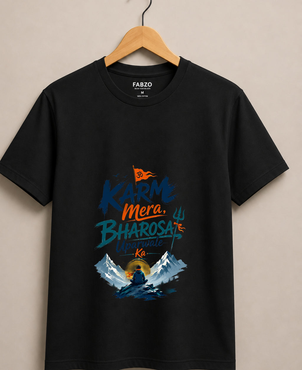 Karm & Bharosa – Motivational Spiritual Unisex T-Shirt