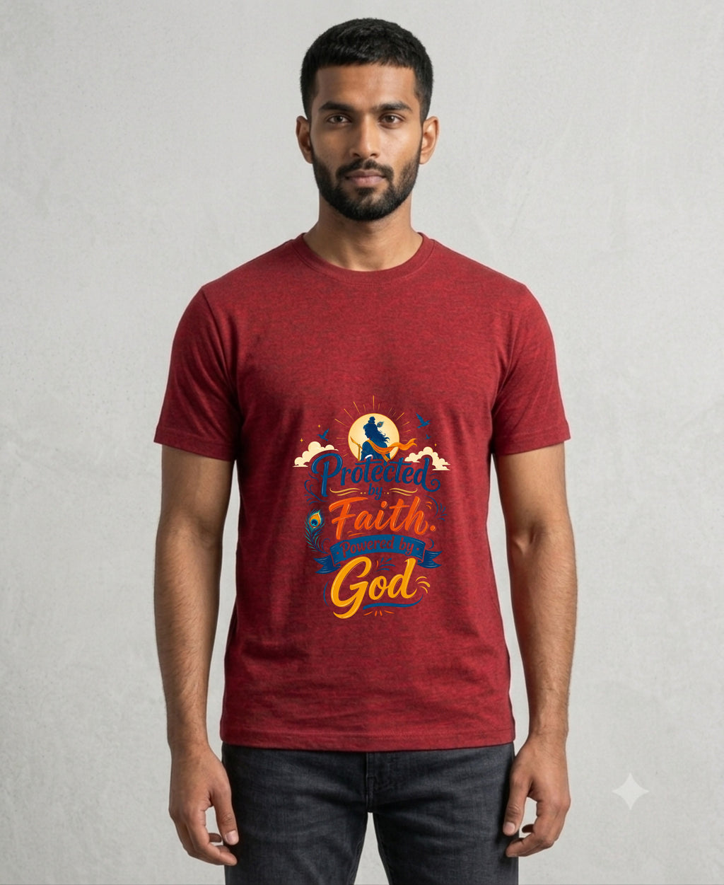 Protected by Faith Powered by God | Unisex Basic T-Shirt
