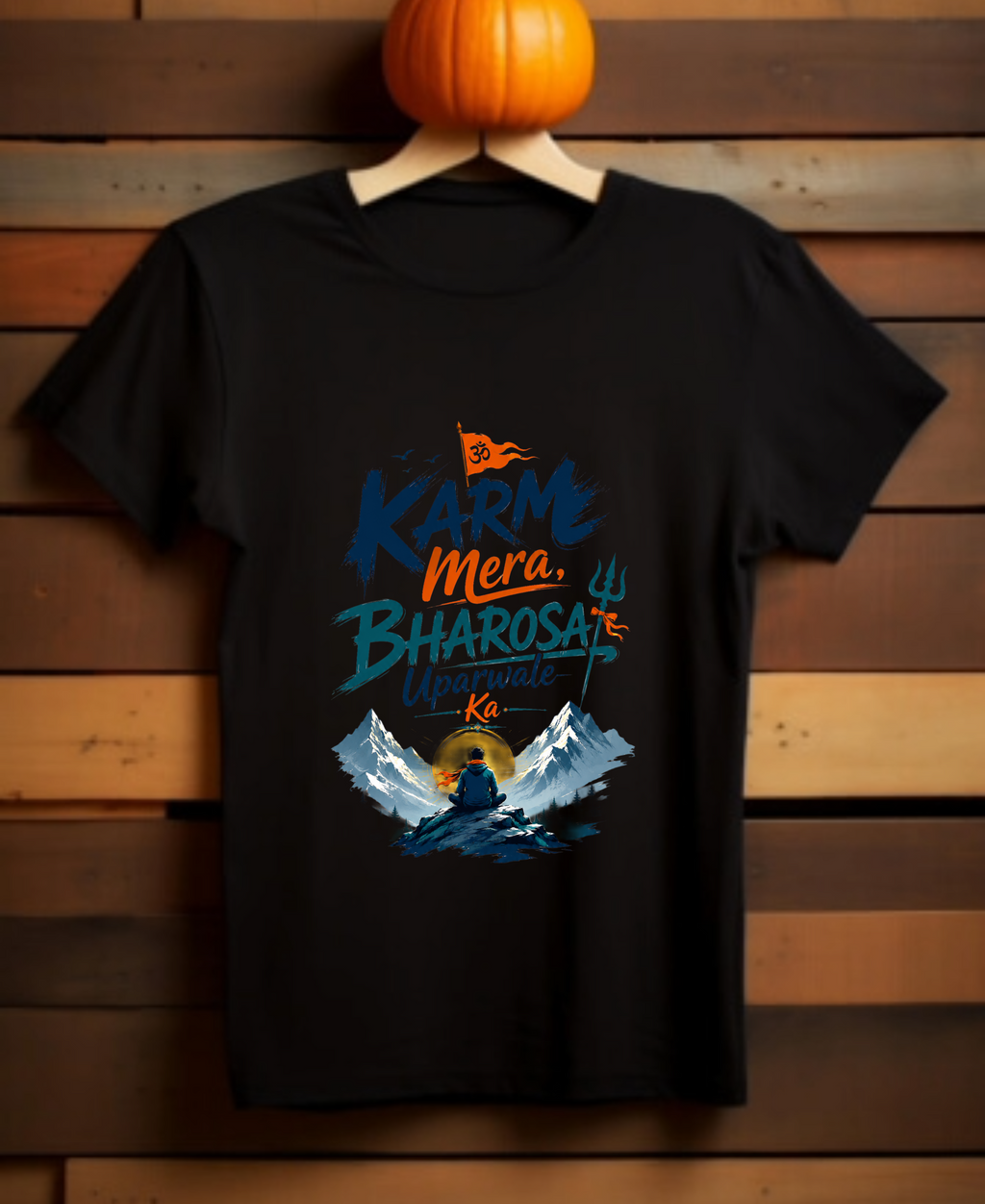 Karm & Bharosa – Motivational Spiritual Unisex T-Shirt
