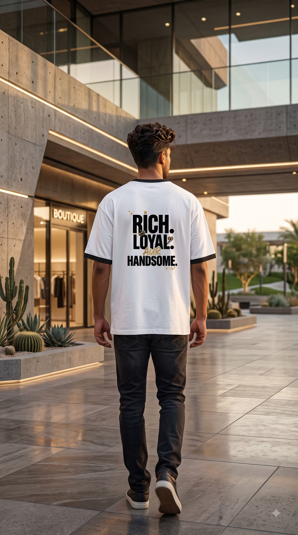 Rich Loyal Aur Handsome Unisex Ringer T-Shirt