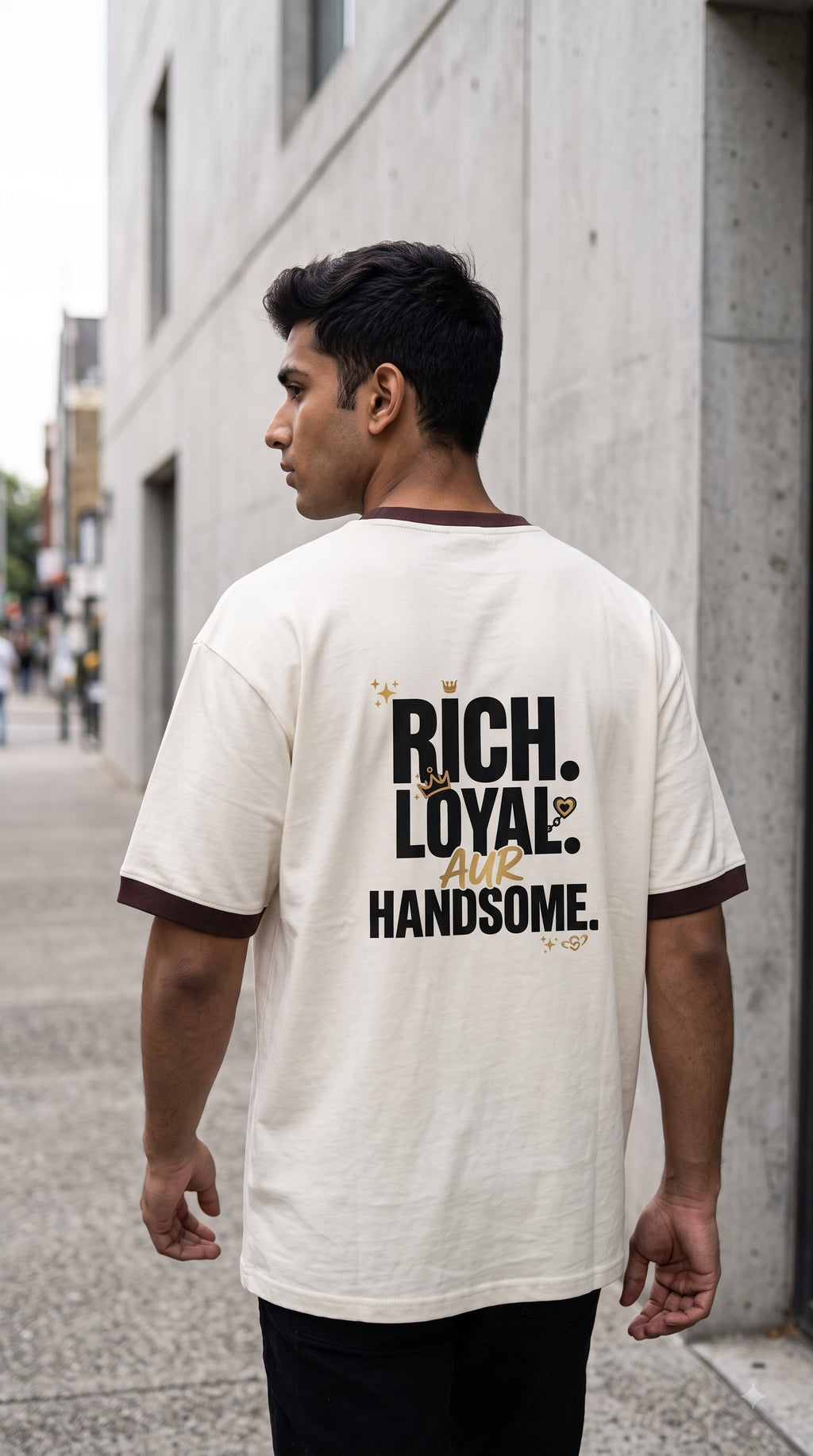 Rich Loyal Aur Handsome Unisex Ringer T-Shirt