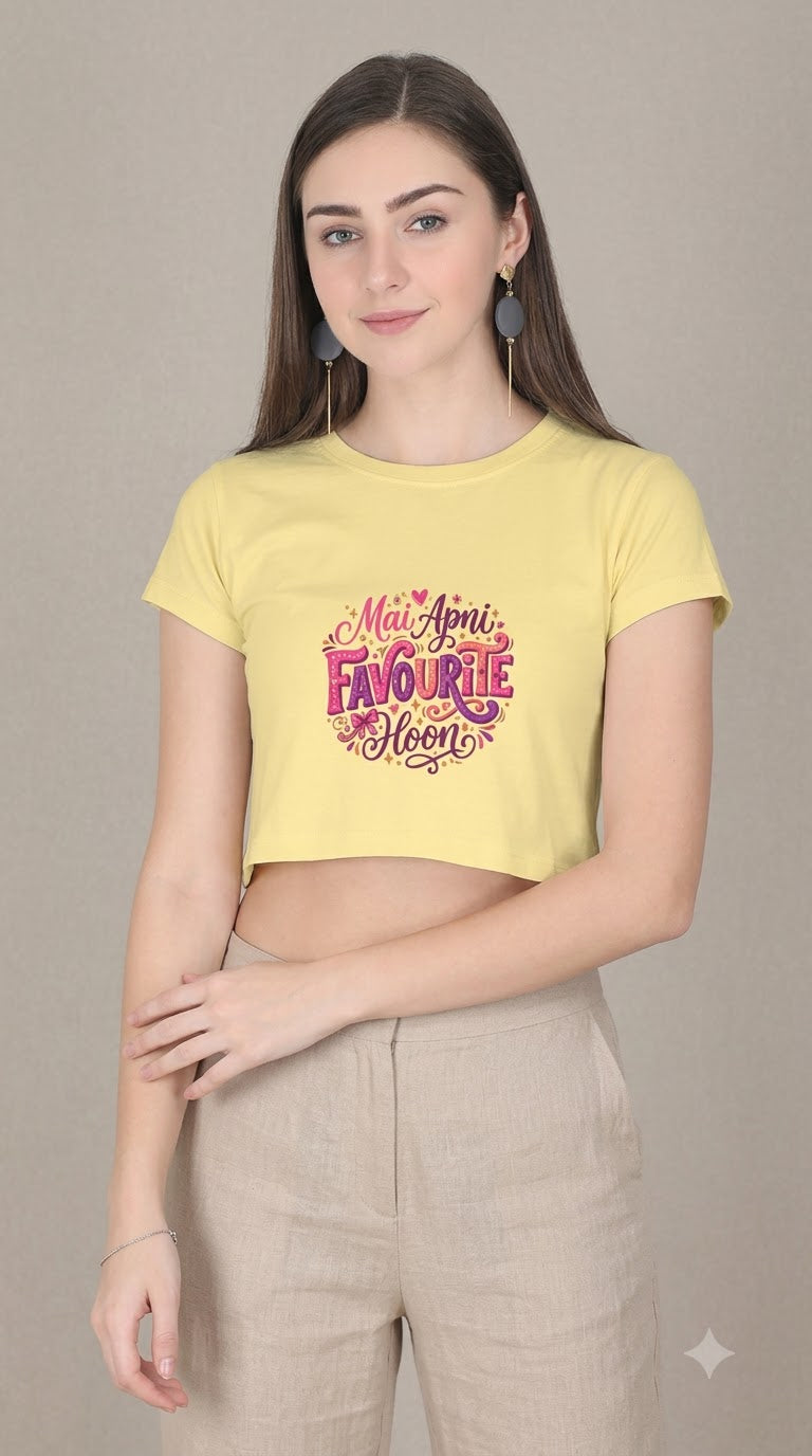 Mai Apni Favourite Hoon Crop Top