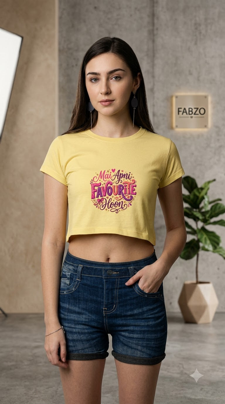 Mai Apni Favourite Hoon Crop Top