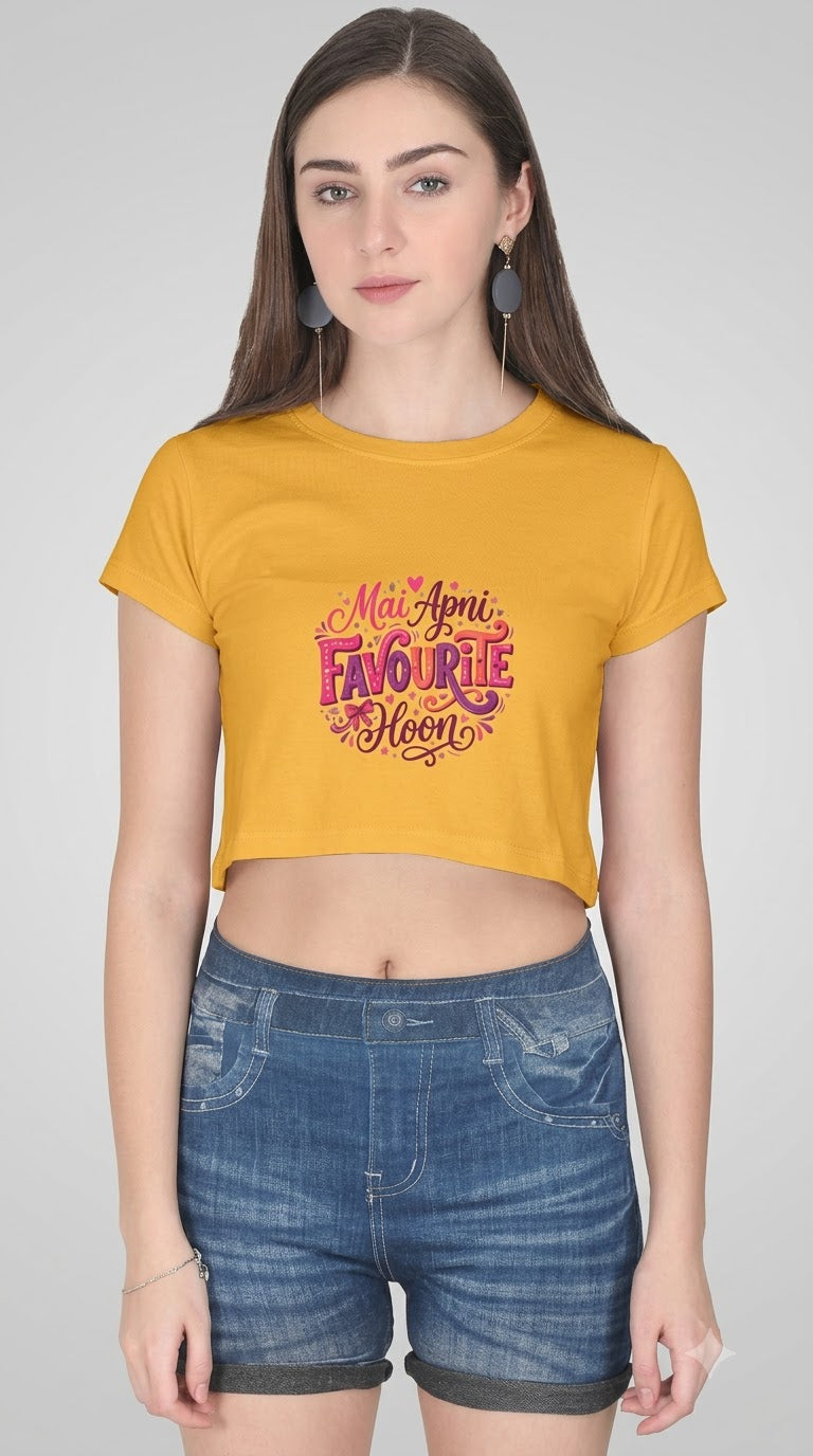 Mai Apni Favourite Hoon Crop Top