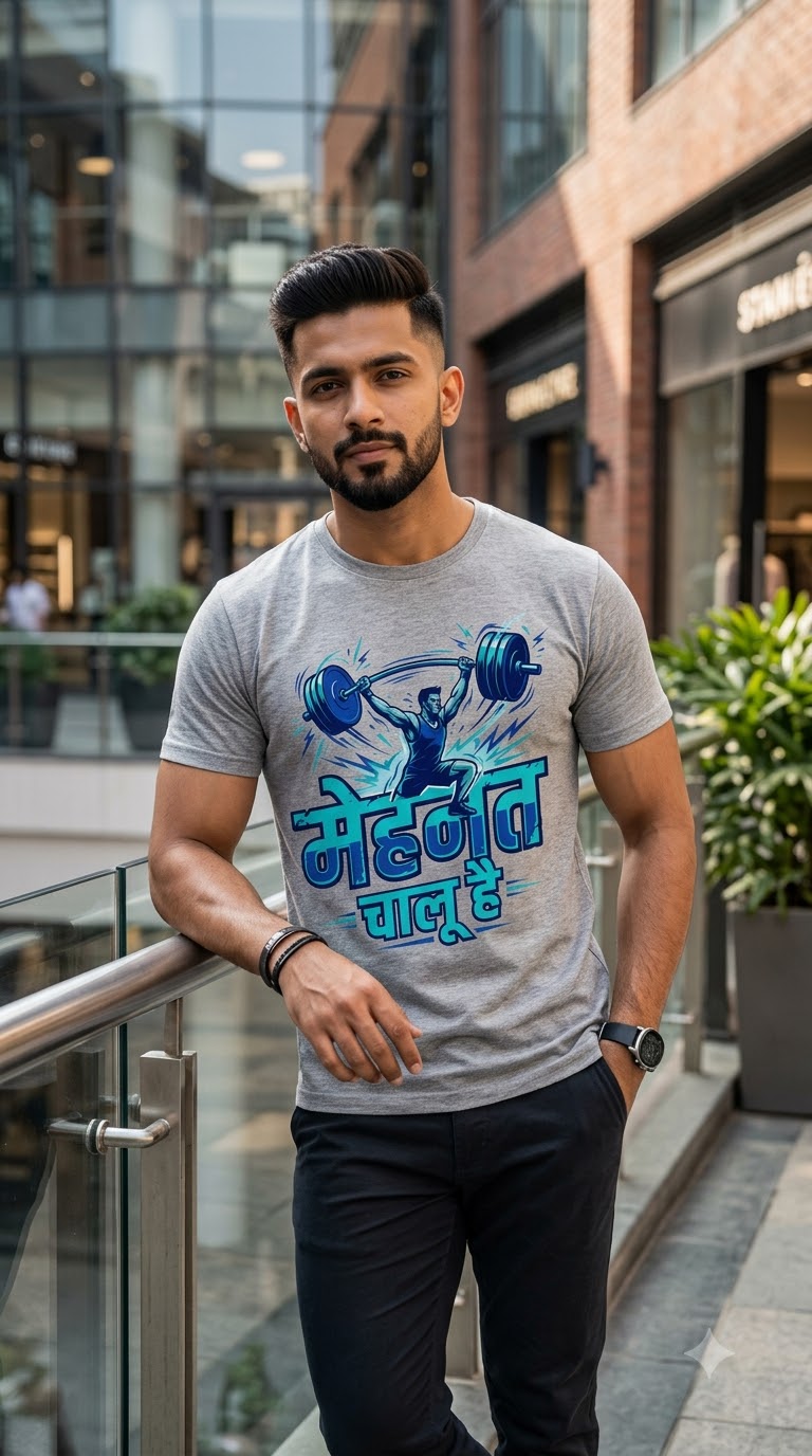 Mehnat Chalu hai Unisex Basic T-Shirt