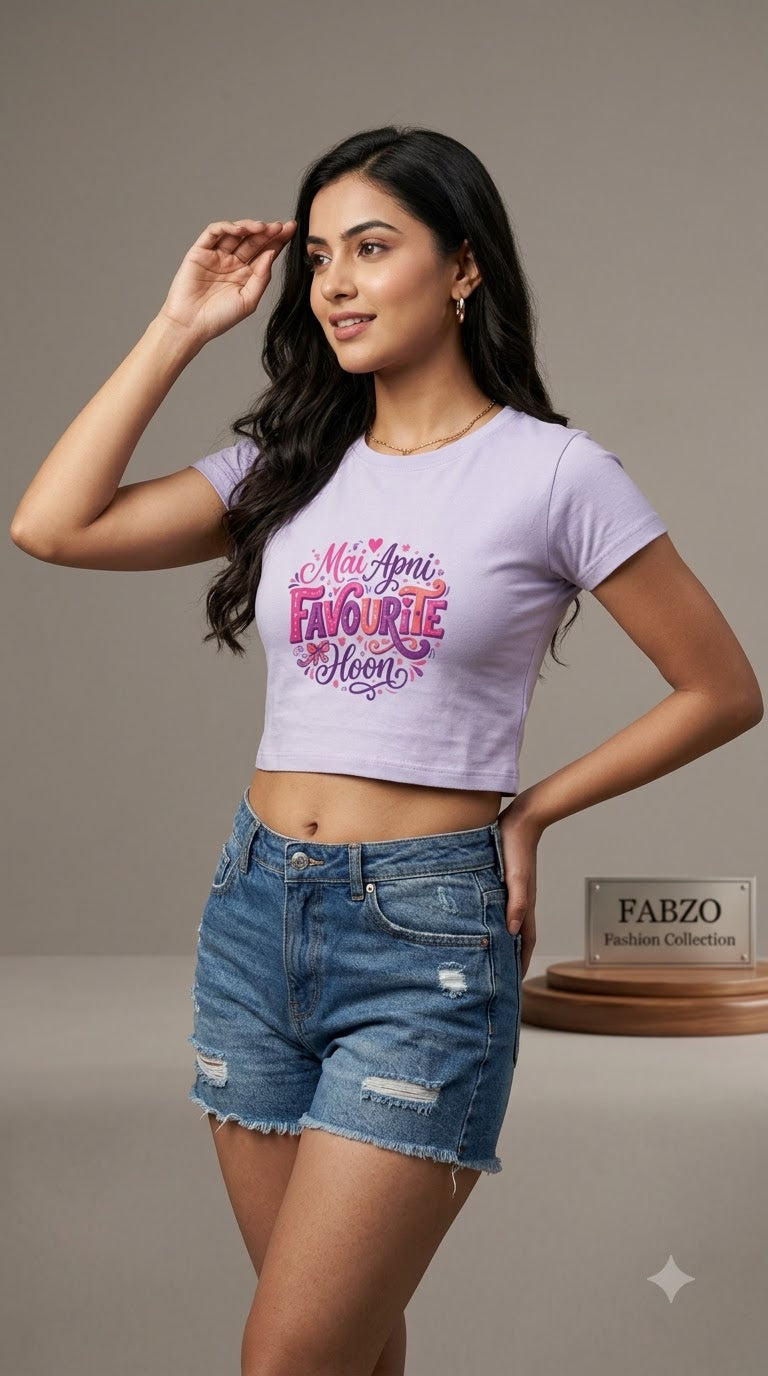 Mai Apni Favourite Hoon Crop Top