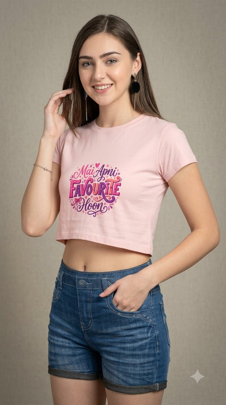 Mai Apni Favourite Hoon Crop Top