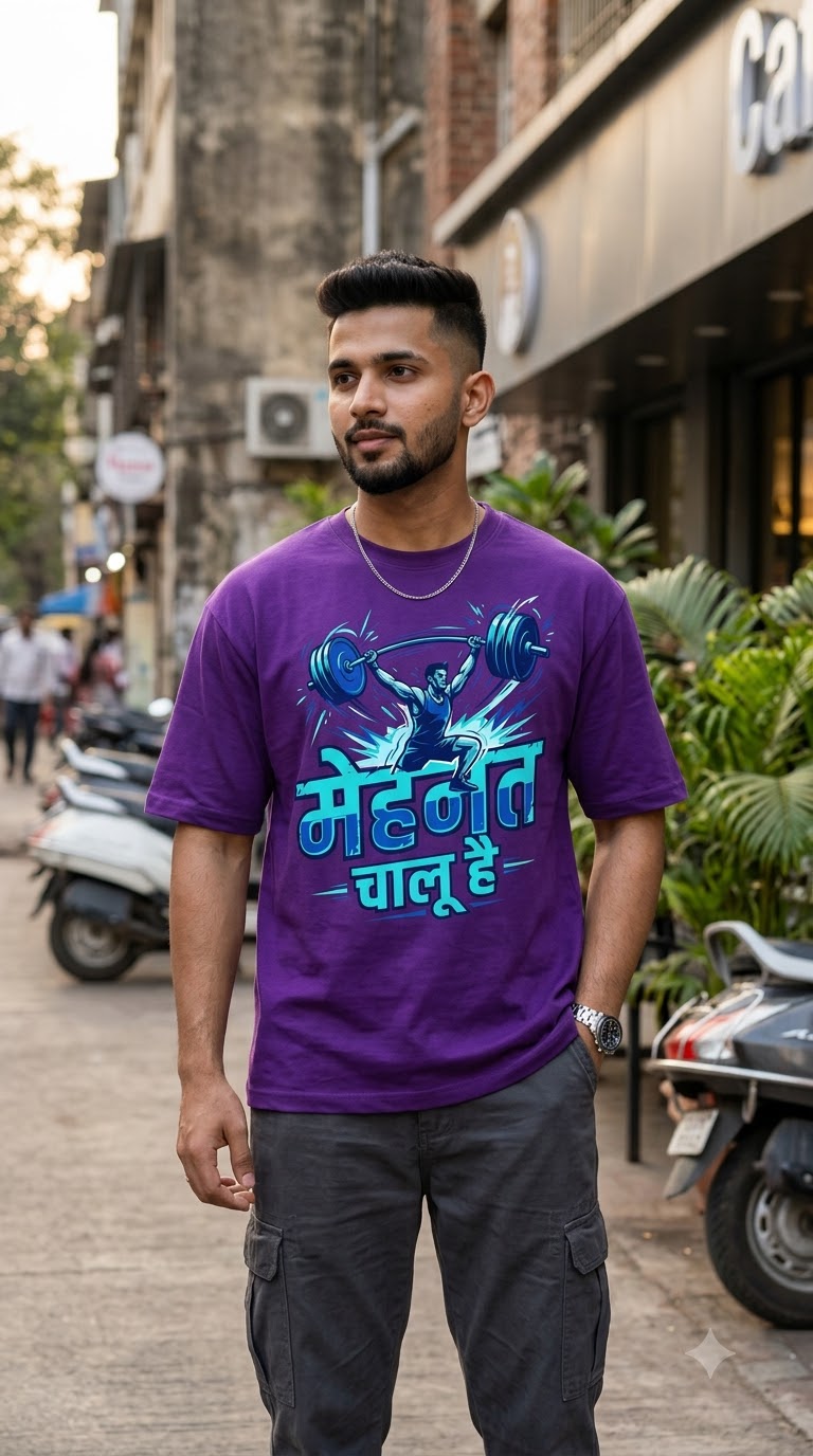 Mehnat Chalu hai Unisex Basic T-Shirt