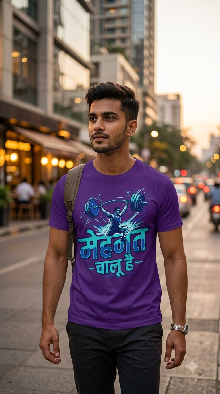 Mehnat Chalu hai Unisex Basic T-Shirt