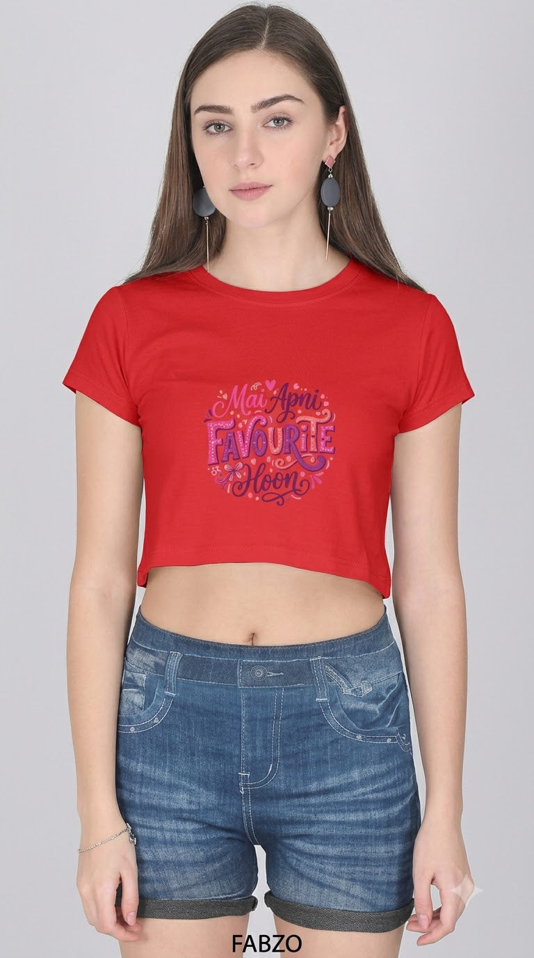 Mai Apni Favourite Hoon Crop Top