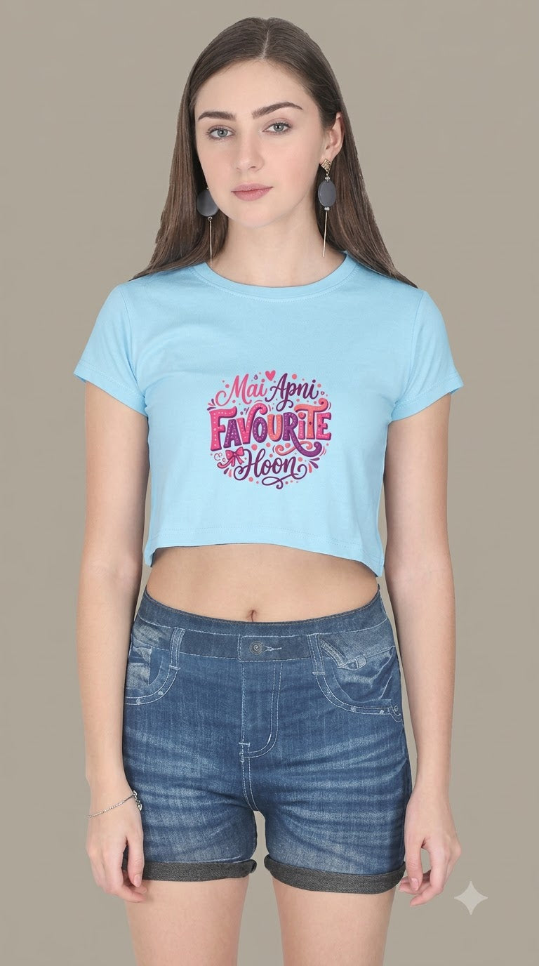 Mai Apni Favourite Hoon Crop Top