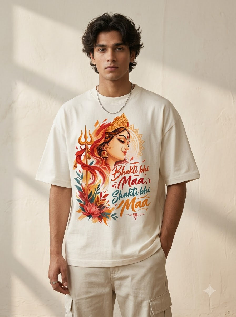 Bhakti Bhi Maa Shakti Bhi Maa Unisex Oversized Jersey