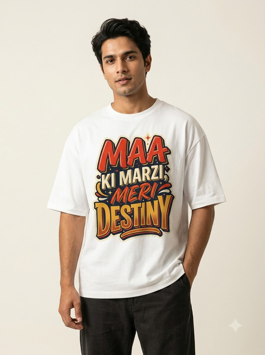 Maa ki Marzi Meri Destiny Unisex Oversized Jersey