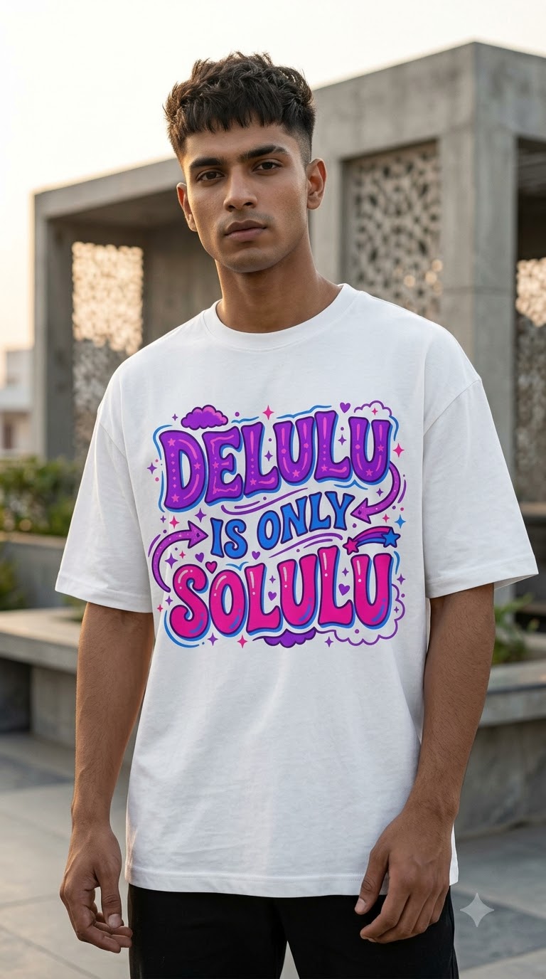 Delulu is only Solulu Unisex Oversized Jersey