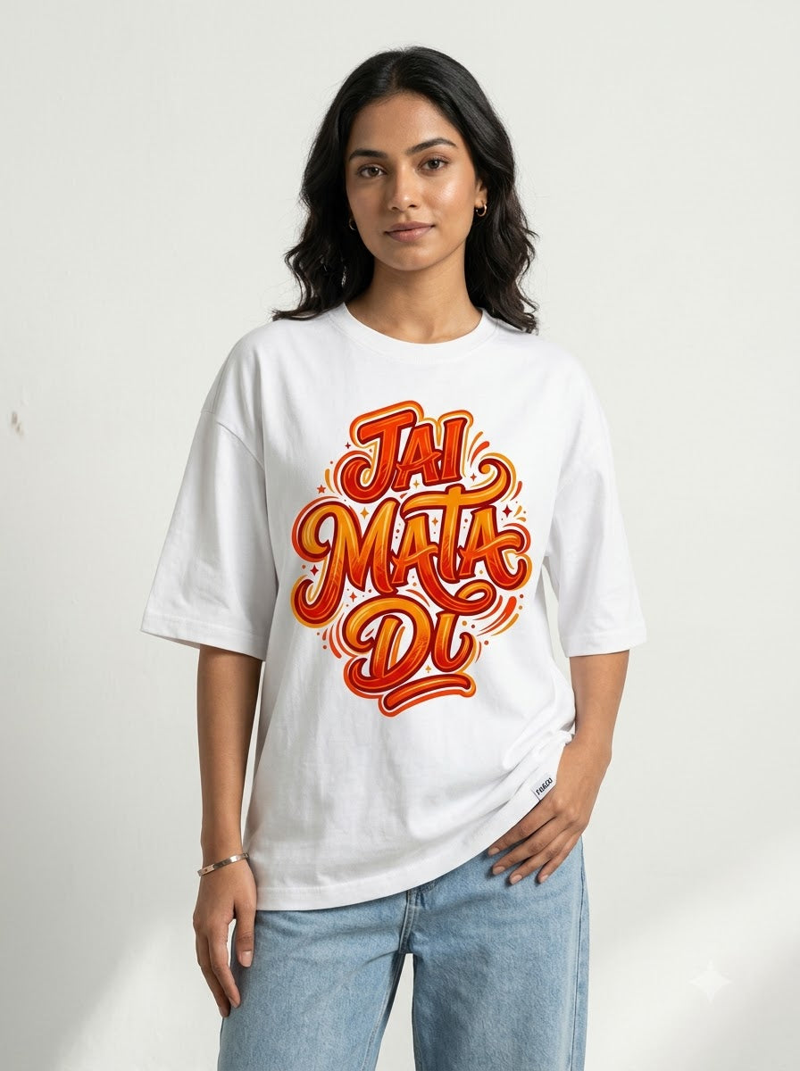 Jai Mata Di Unisex Oversized Jersey