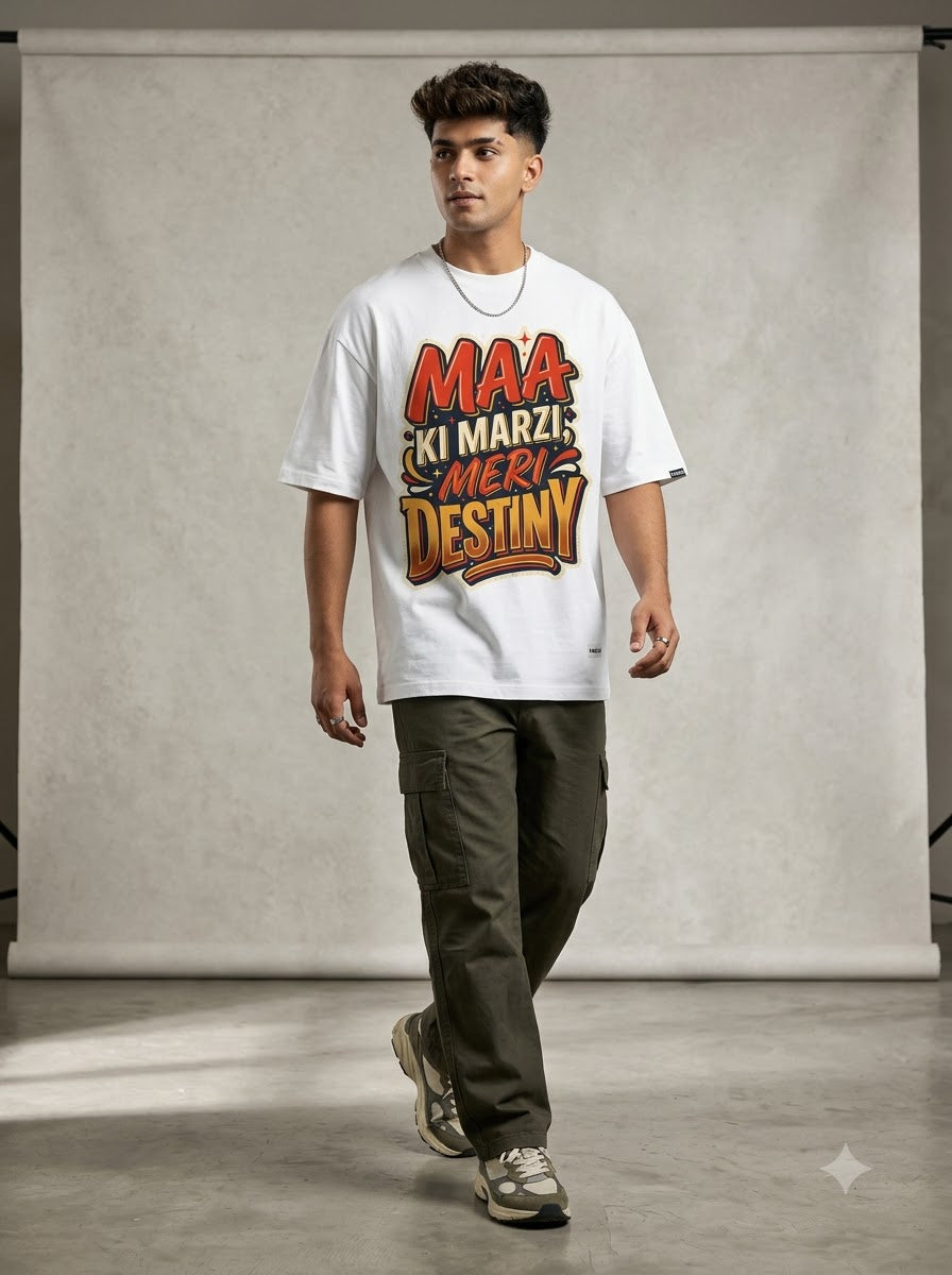 Maa ki Marzi Meri Destiny Unisex Oversized Jersey