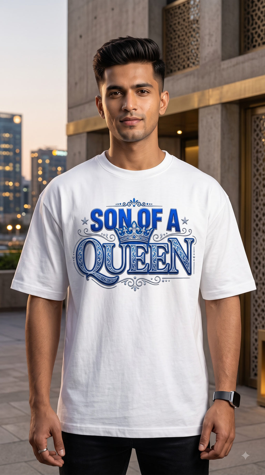 Son of a Queen Unisex Oversized Jersey