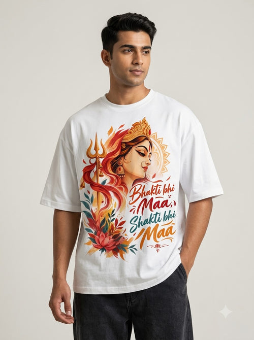 Bhakti Bhi Maa Shakti Bhi Maa Unisex Oversized Jersey