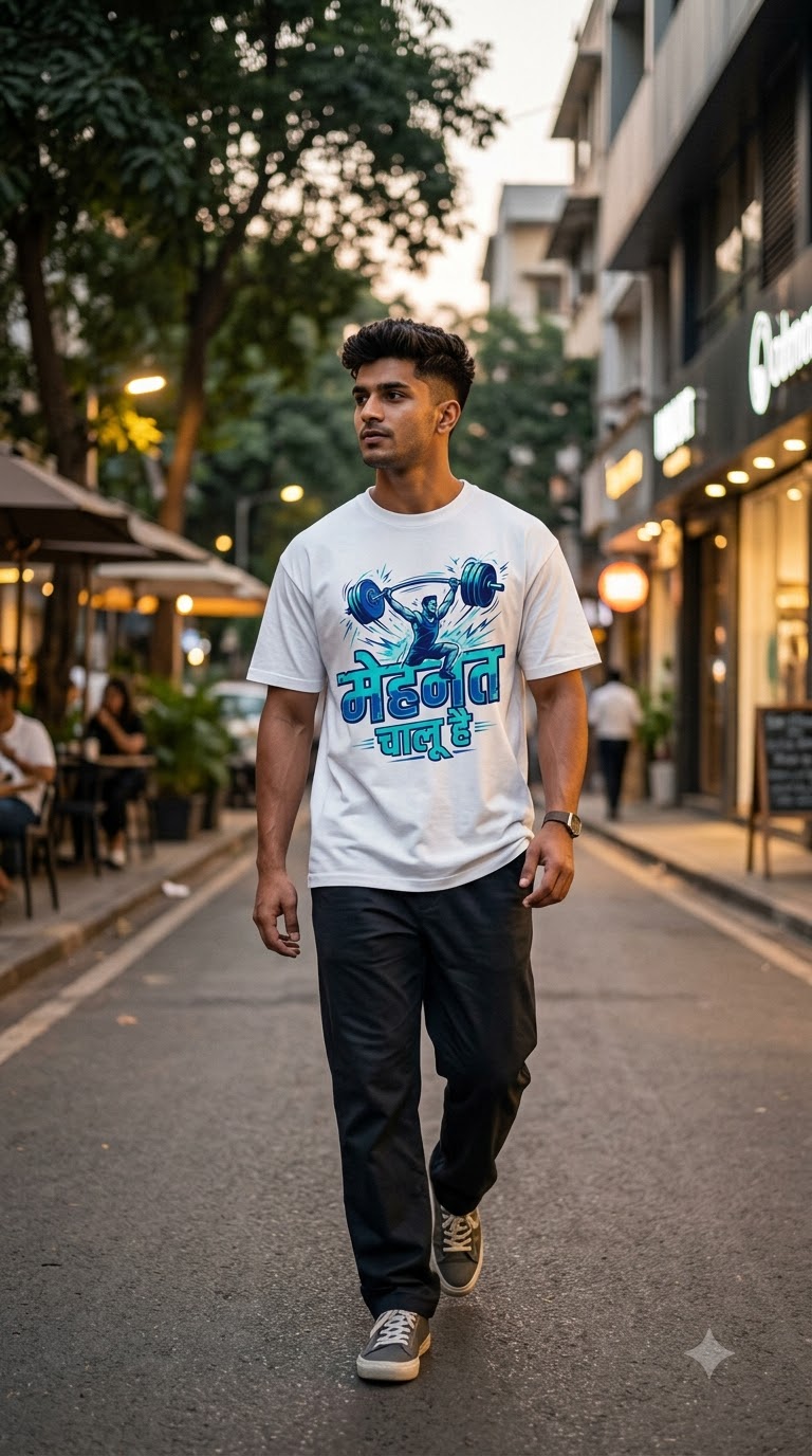 Mehnat Chalu hai Unisex Basic T-Shirt