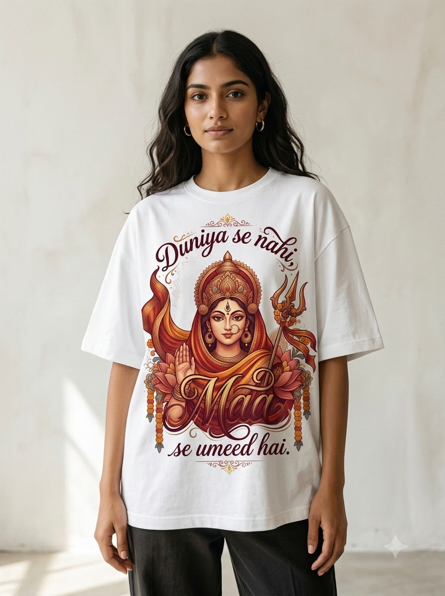 Duniya se Umeed Nahi Maa se hai Unisex Oversized Jersey