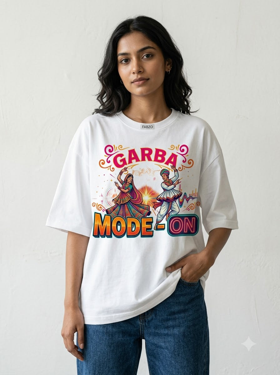 Garba Mode On Unisex Oversized Jersey